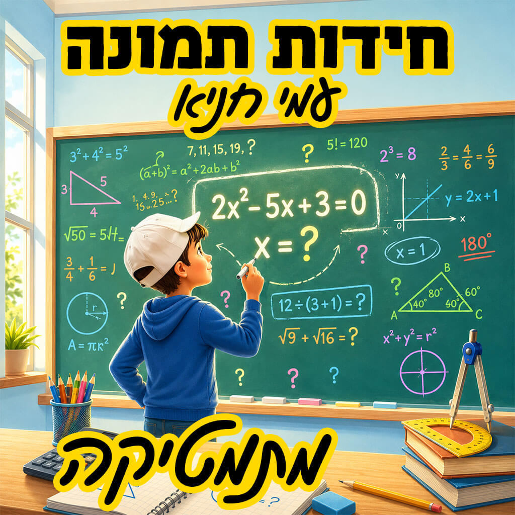 חוברת חידות תמונה בנושא מתמטיקה - חידות תמונה עמי חניא - חוברת אונליין ומצגת
